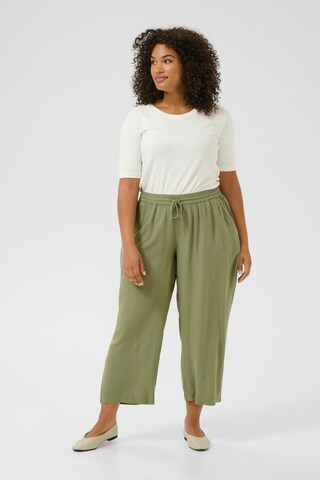 KAFFE CURVE Loosefit Broek 'Mille' in Groen