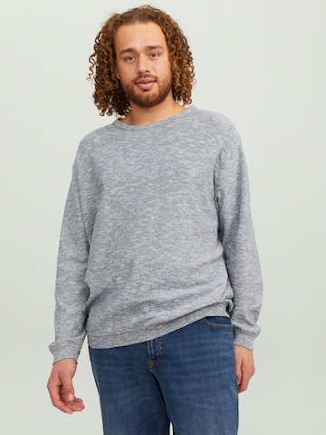 Pull-over Jack & Jones Plus en gris : devant