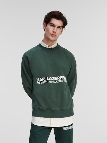 Karl Lagerfeld - Sweatshirt em verde: frente
