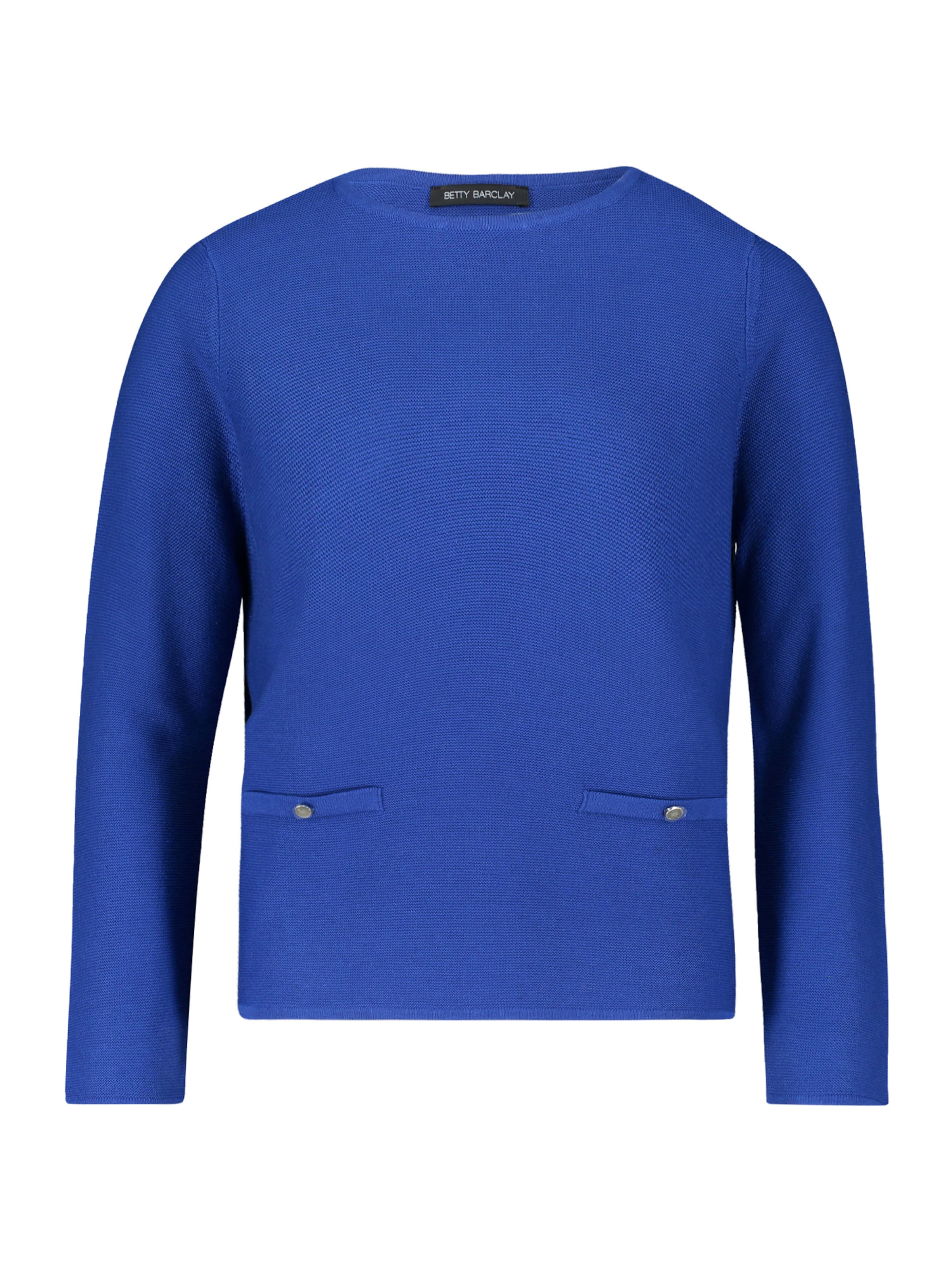 Betty Barclay Feinstrickpullover mit aufgesetzten Taschen in Blau: Vorderseite