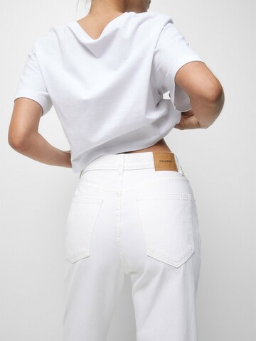 Regular Jean Pull&Bear en blanc