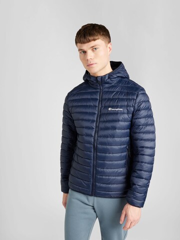 Champion Authentic Athletic Apparel Between-Season Jacket in Blue: front