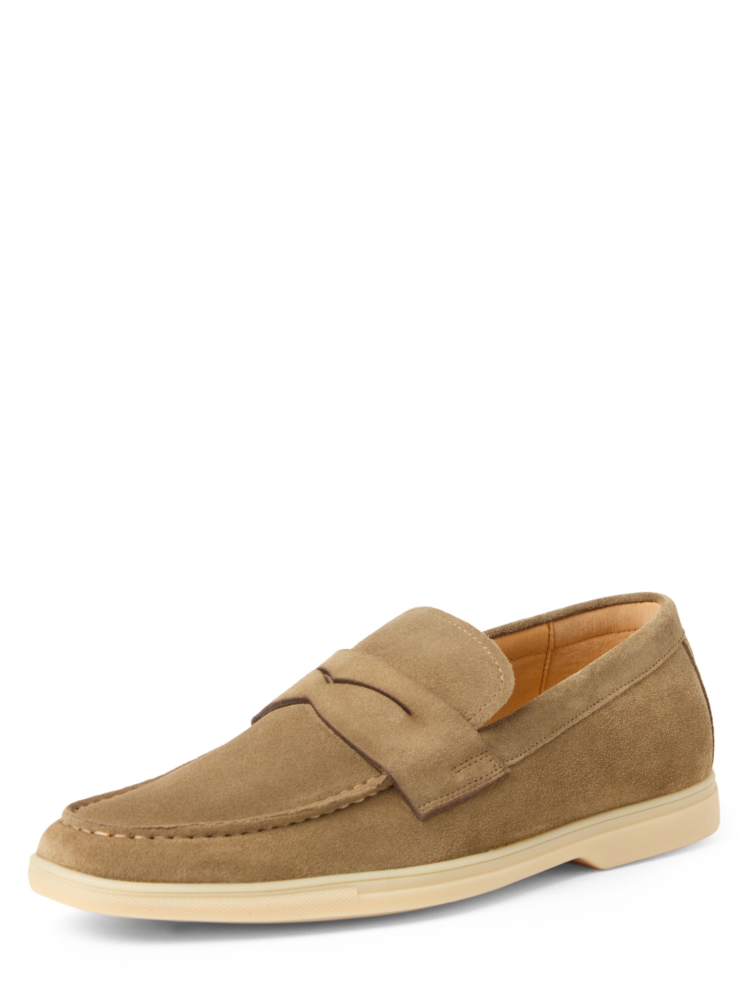 CARL GROSS Classic Flats in Beige: front