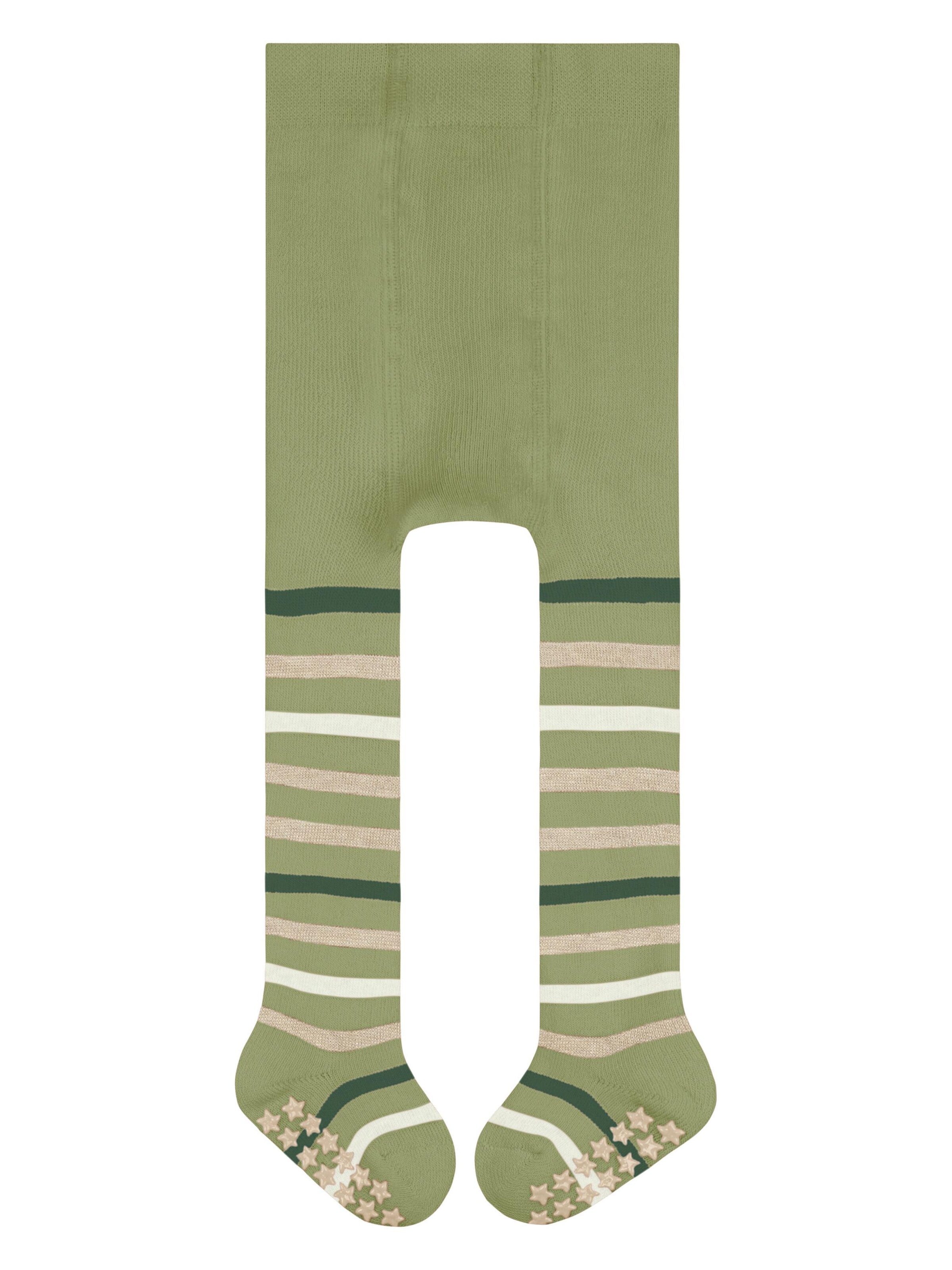 FALKE Strumpfhose 'Multi Stripe'‌ in Grün: Vorderseite