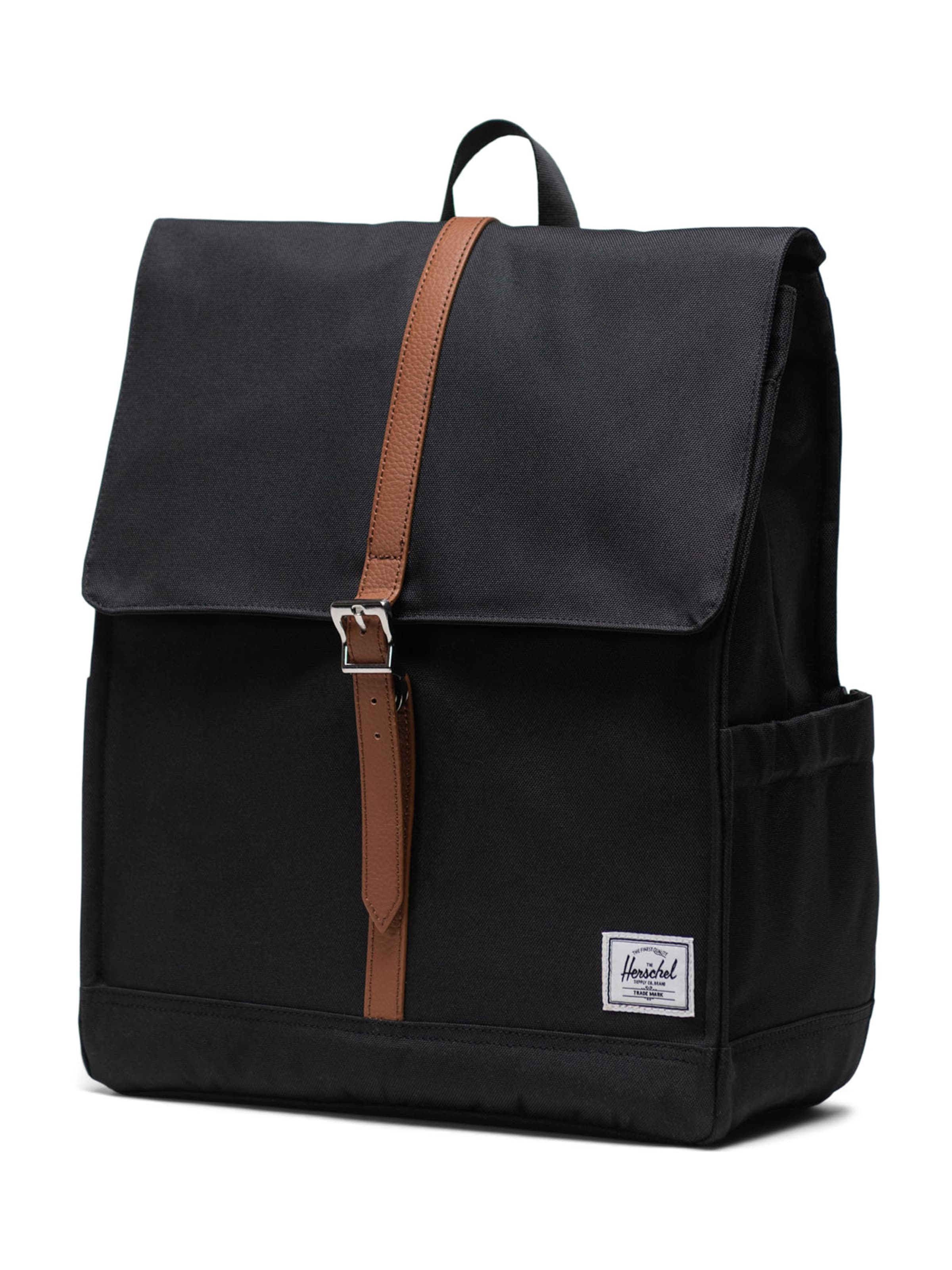 Zaino &#x27;City&#x27; di Herschel in nero: frontale