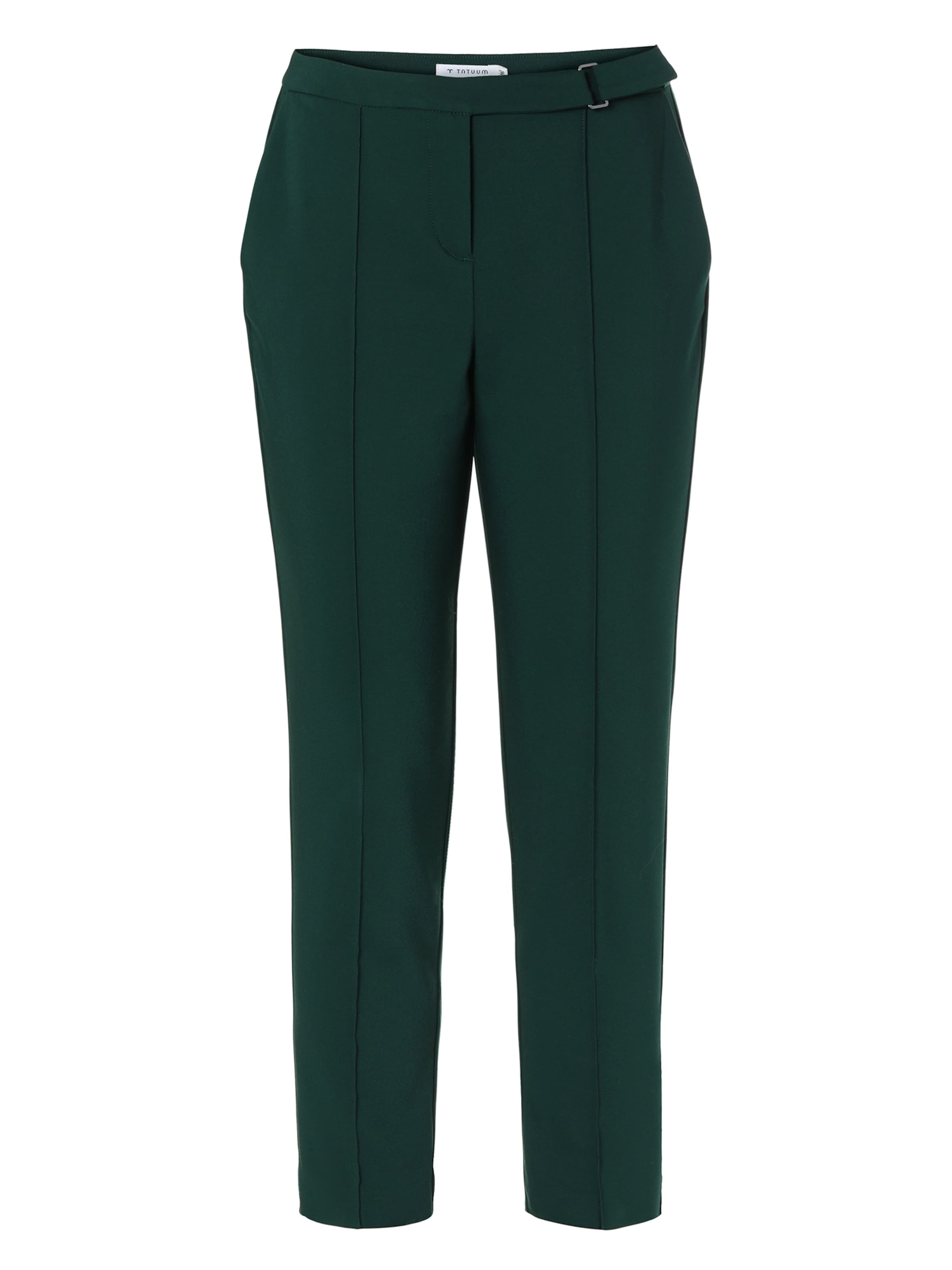 Slimfit Pantaloni con piega frontale 'Jakina 1' di TATUUM in verde: frontale