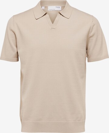 SELECTED HOMME Trui 'TELLER' in Beige: voorkant