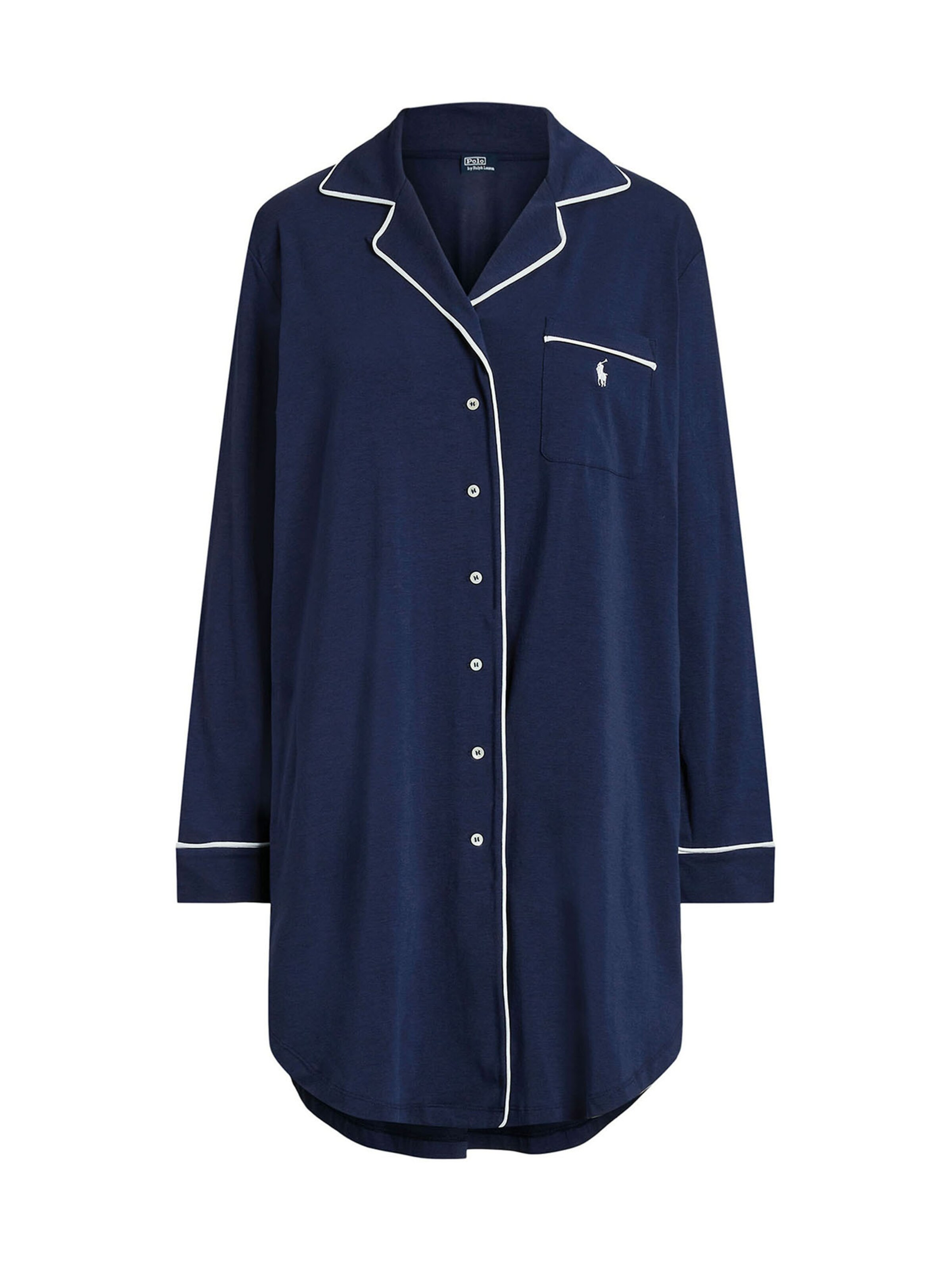 Polo Ralph Lauren Nachthemd ' Polo Essentials ' in Blau: Vorderseite