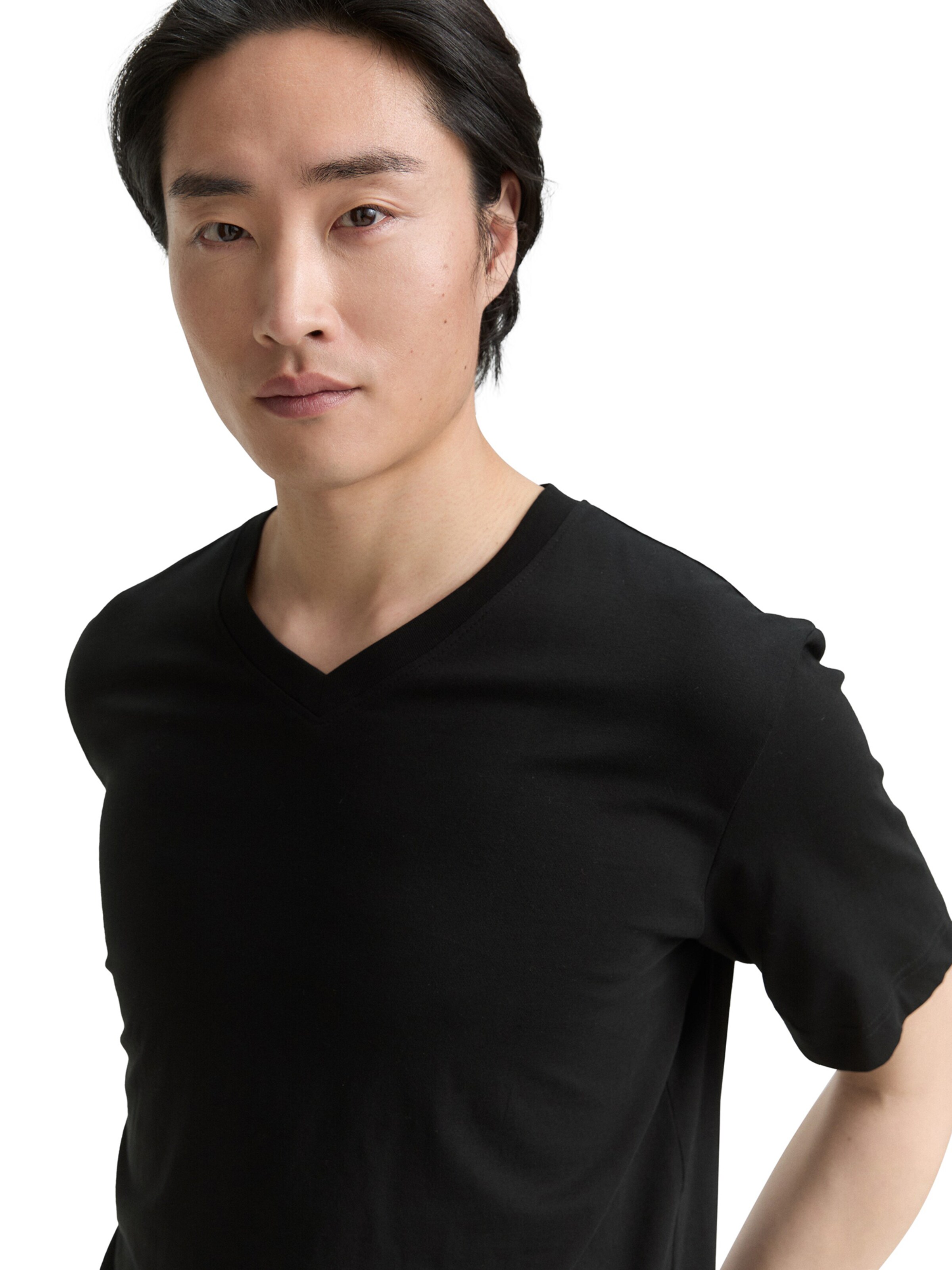 TOM TAILOR Tričko – černá