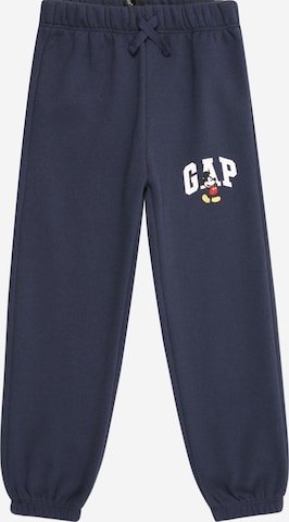 GAP Zúžený Kalhoty 'V-DIS X GAP FAM' – modrá: přední strana