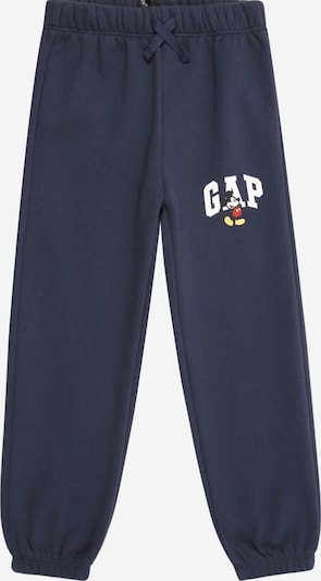 GAP Hlače 'V-DIS X GAP FAM' u mornarsko plava / žuta / crvena / bijela, Pregled proizvoda