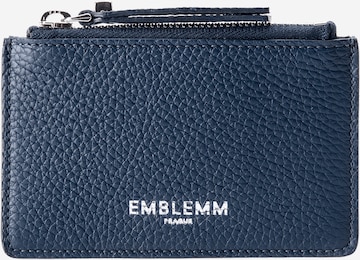 EMBLEMM Portemonnee 'Taurillon' in Blauw: voorkant