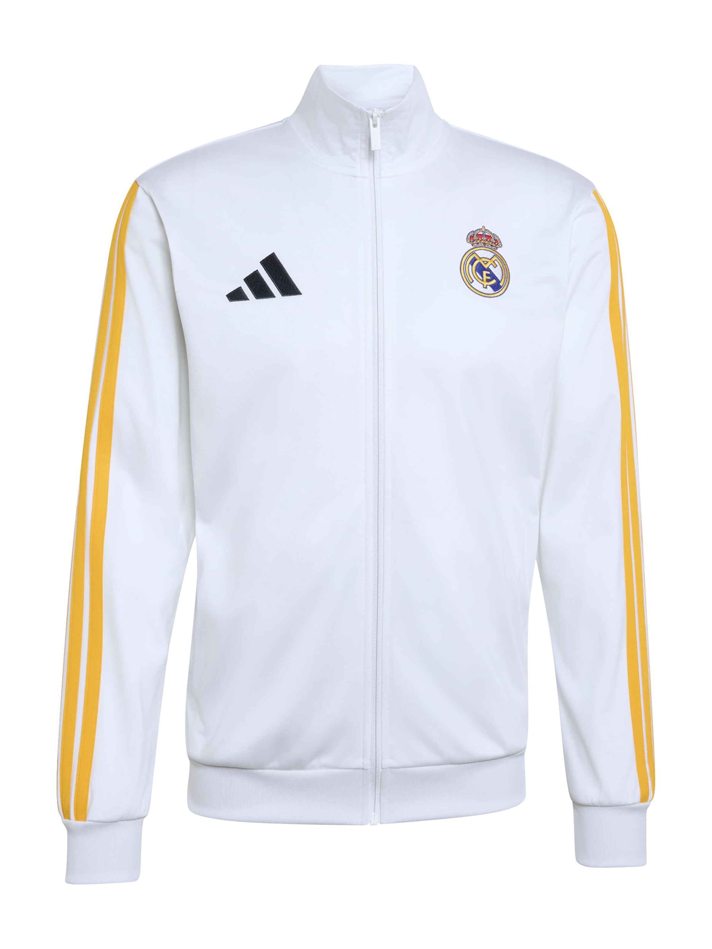 Giacca di felpa sportiva 'REAL DNA' in S ADIDAS PERFORMANCE di colore blu scuro / giallo scuro / bianco, Visualizzazione prodotti