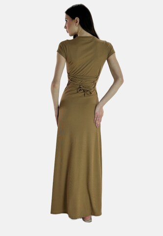 Elara Dress in Brown