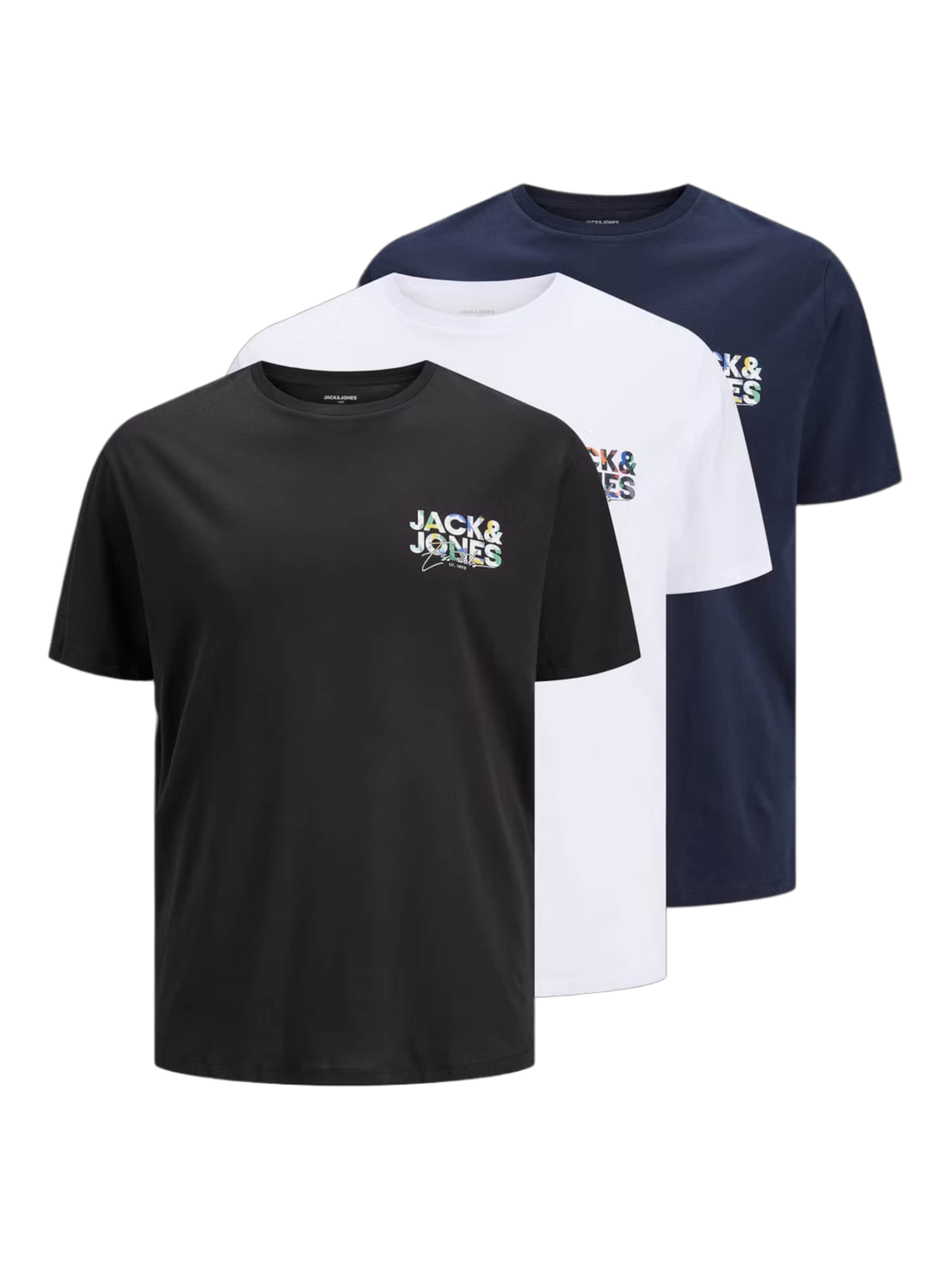 Jack & Jones Plus Bluser & t-shirts 'JJGEPLAS' i blå: forside
