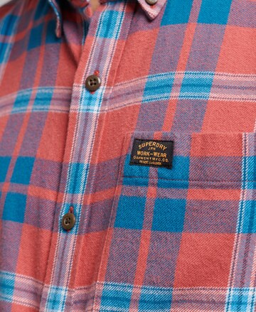 Superdry Regular Fit Hemd 'Vintage Lumberjack' in Orange