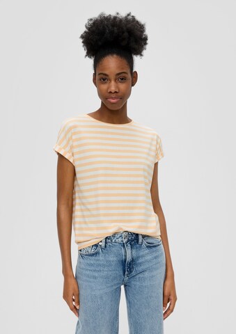 QS T-Shirt in Orange: Vorderseite