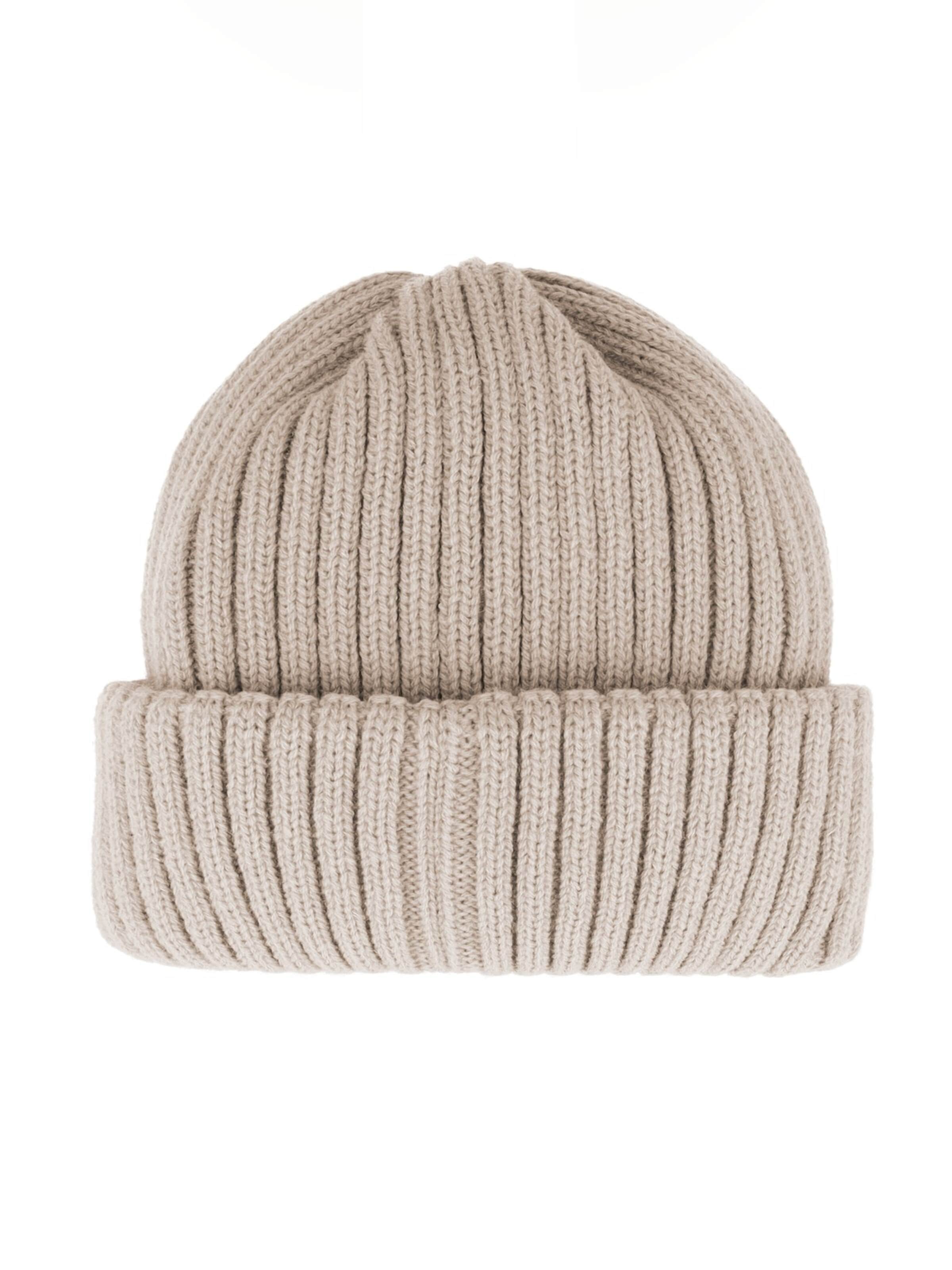 MAXIMO Mütze 'MINI-Beanie, Umschlag Ökotex'‌‌‌‌‌ in Beige