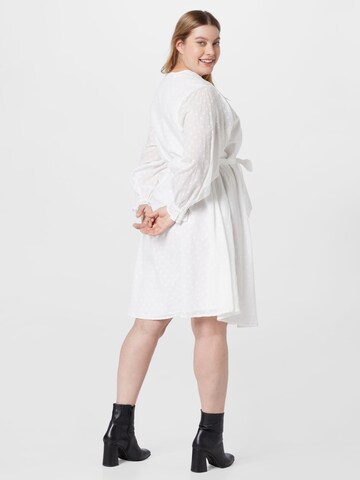Selected Femme Curve Šaty 'SKYE' – bílá