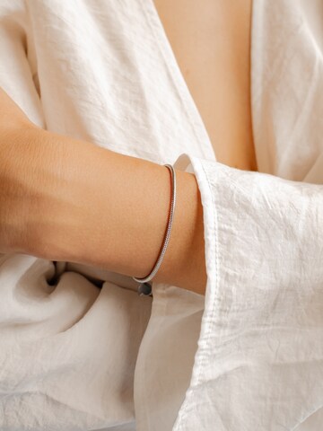 Hey Happiness Bracelet 'Vexa' in Silver: front