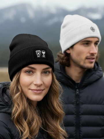 Neverless Beanie 'AM PM' in Black