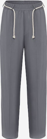 DandaloBaggy Hlače - siva boja: prednji dio