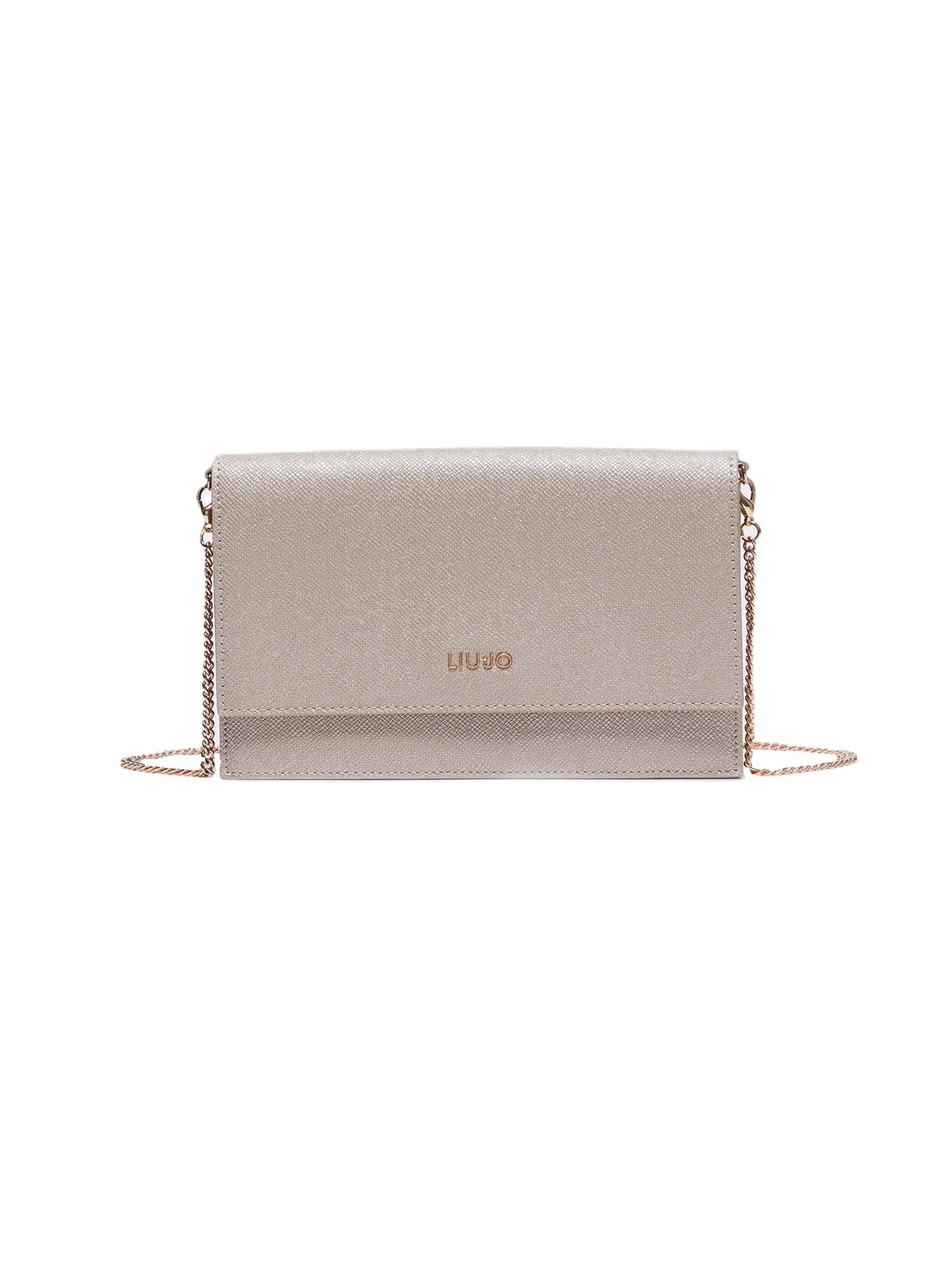 Borsa a tracolla 'AXX018 E0087' di Liu Jo in oro: frontale