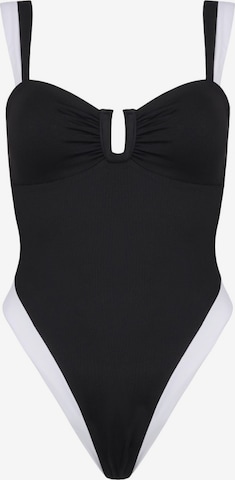 Balconnet Maillot de bain 'Royale One-piece' Acuarela Brand en noir : devant