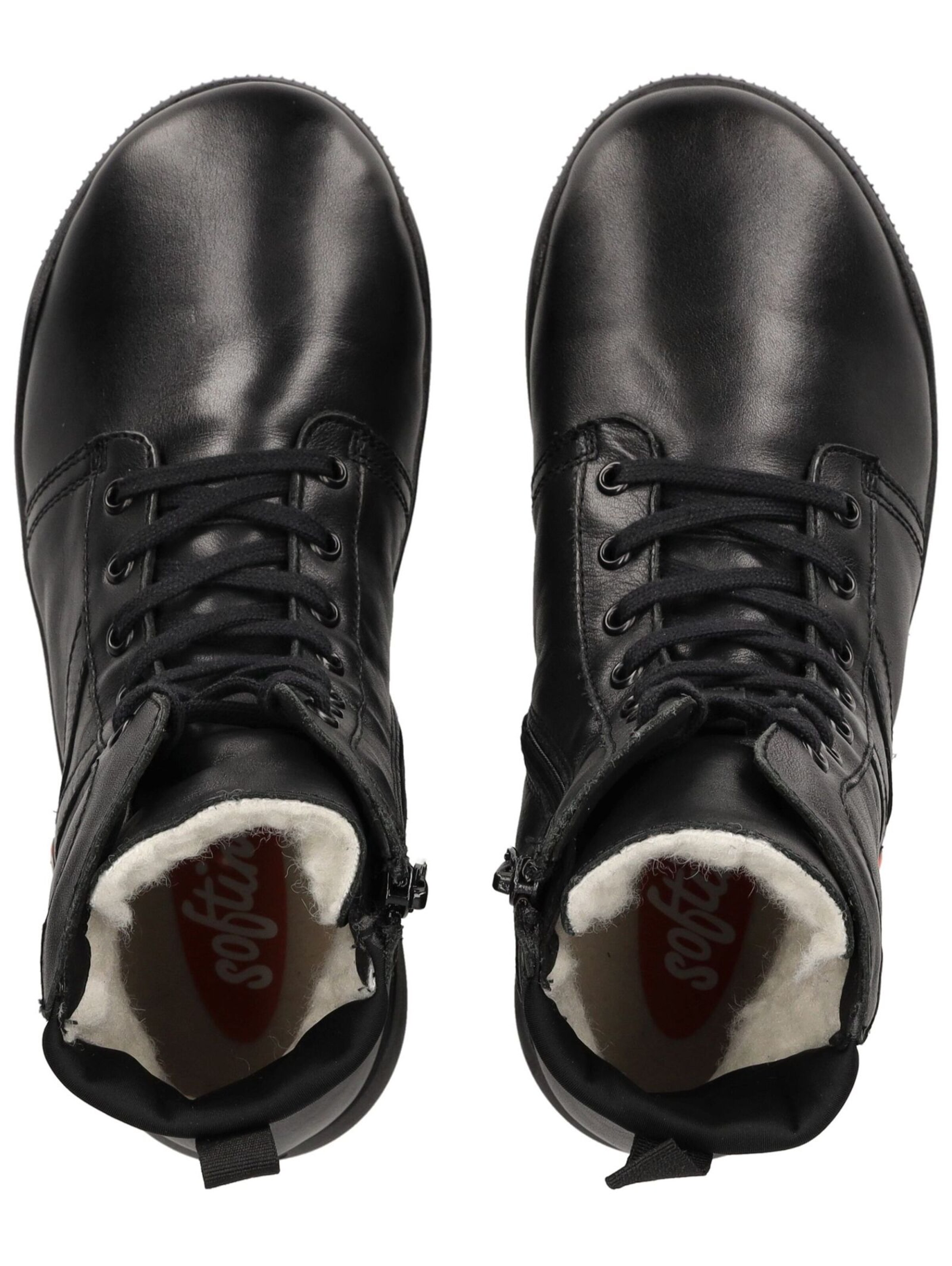 Bottines à lacets Softinos en noir