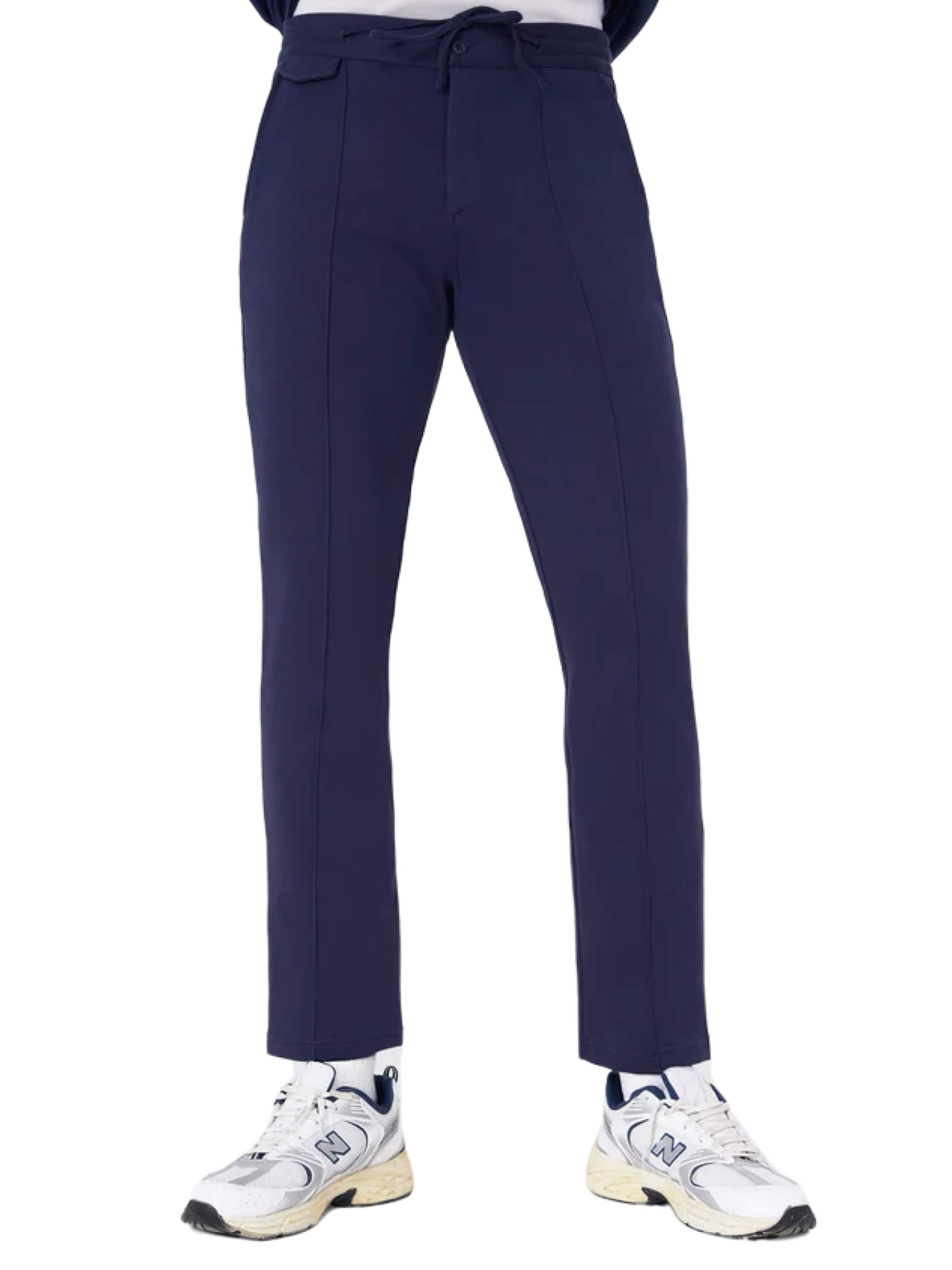 UNIQVIBE Slim fit Trousers in Blue: front
