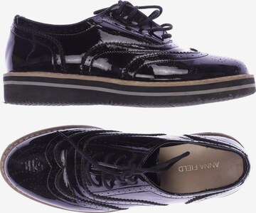 Anna Field Flats & Loafers in 38 in Black: front