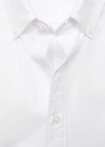 MANGO MAN Regular fit Button Up Shirt 'Oxford' in White