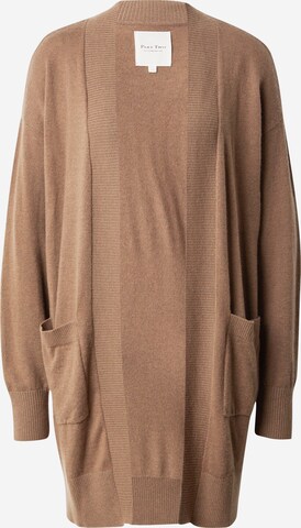 Cardigan 'Athena' Part Two en marron : devant