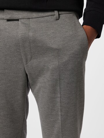 JOOP! Slim fit Trousers with creases 'Gun' in Grey