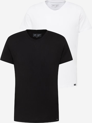 Lee قميص بلون أسود: الأمام