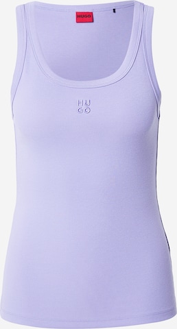 HUGO Топ 'Datamia' в лилав: отпред