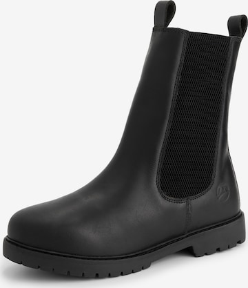 Travelin Chelsea boots 'Herning' in Zwart: voorkant
