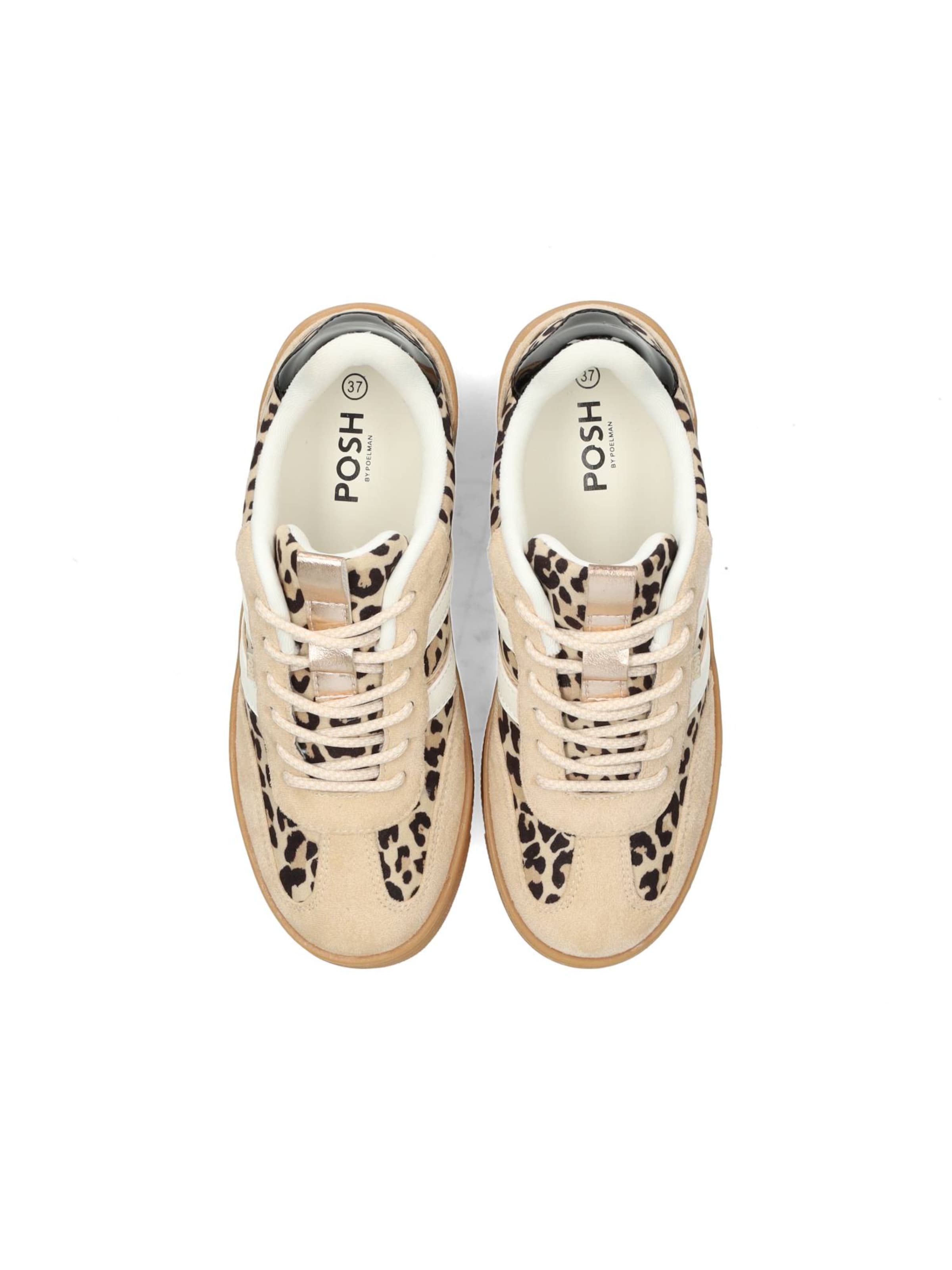 Baskets basses POSH by Poelman en beige