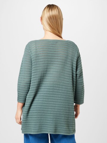 ONLY Carmakoma Knit Cardigan 'GROUP' in Green