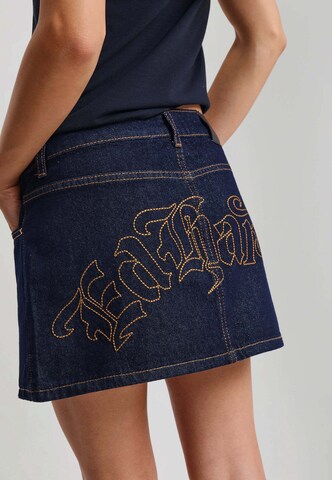 Gonna di Ed Hardy in blu: dietro