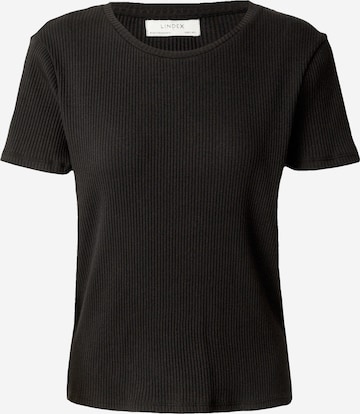 Lindex - Camisa 'Lova' em preto: frente