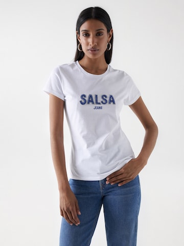 Salsa Jeans Shirt in Wit: voorkant