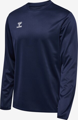 Hummel Sportsweatshirt in Blauw: voorkant