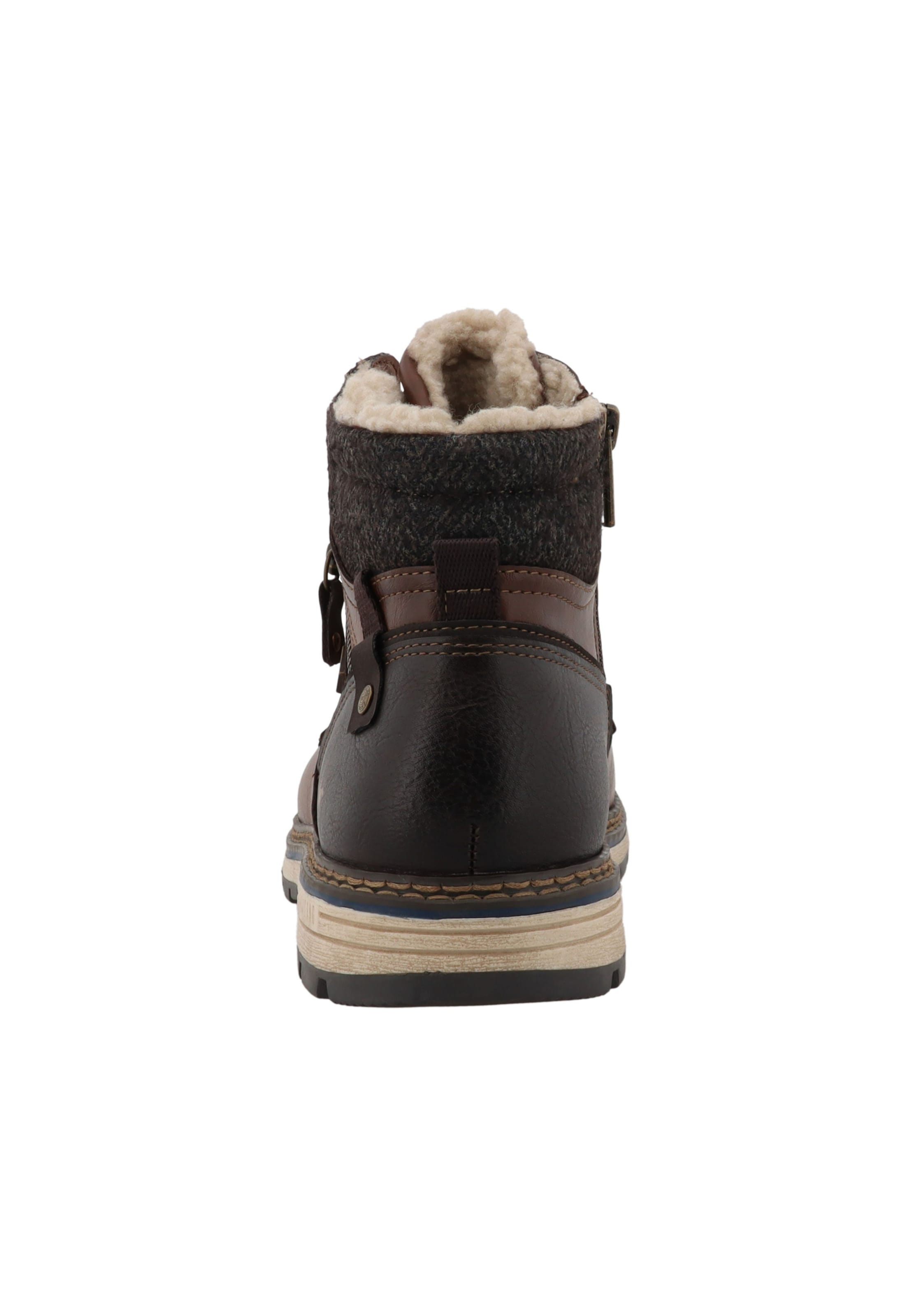 MUSTANG - Botas com atacadores em castanho