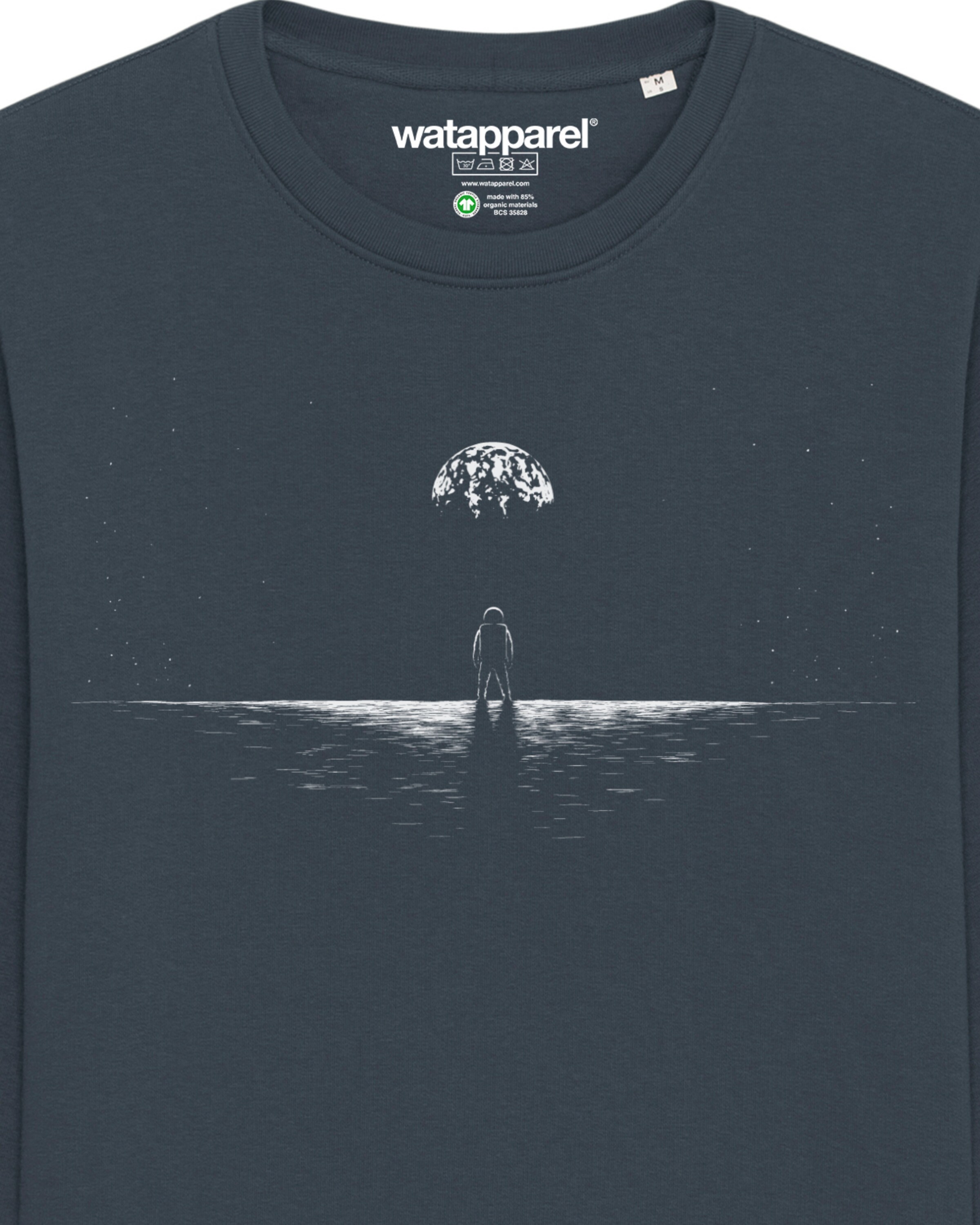 Watapparel Sweatshirt ' Lost in space ' in Grijs