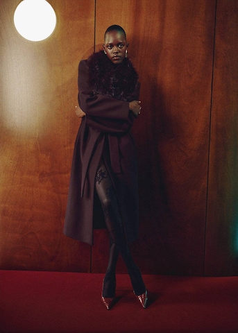 MANGO Winter Coat 'Dolce' in Red