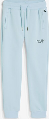 Calvin Klein Jeans Broek 'Stack' in Blauw: voorkant