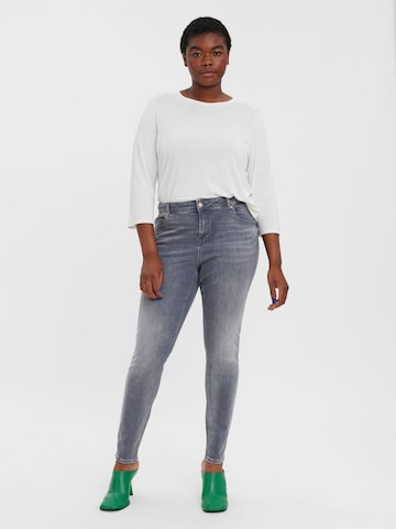 Vero Moda Curve Slimfit Jeans 'VMLUX' in Grau