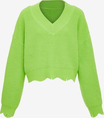 Pull-over MYMO en vert : devant