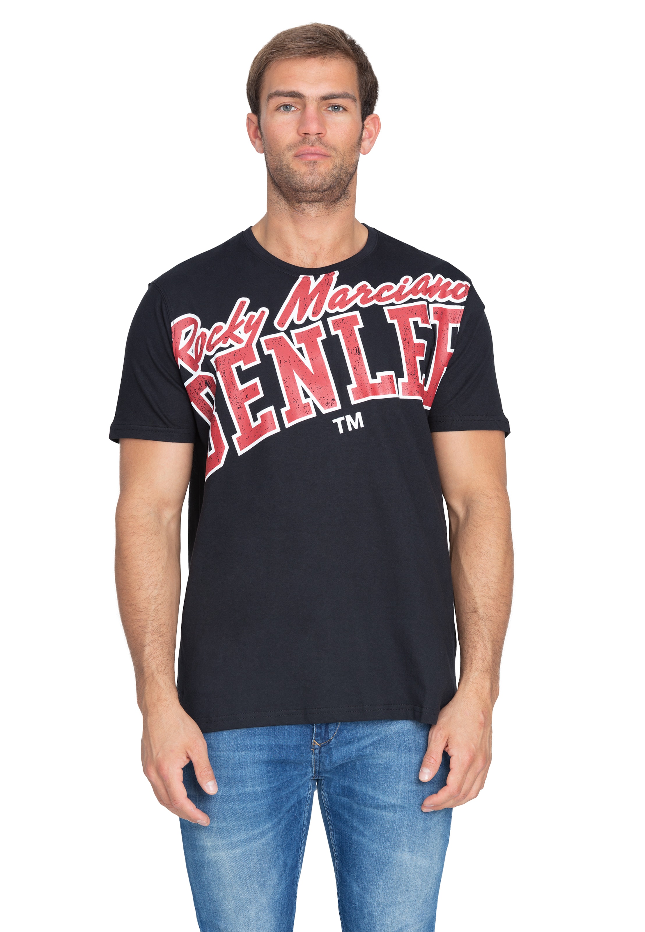 Benlee Λειτουργικό μπλουζάκι 'Grosso' σε μαύρο: μπροστά